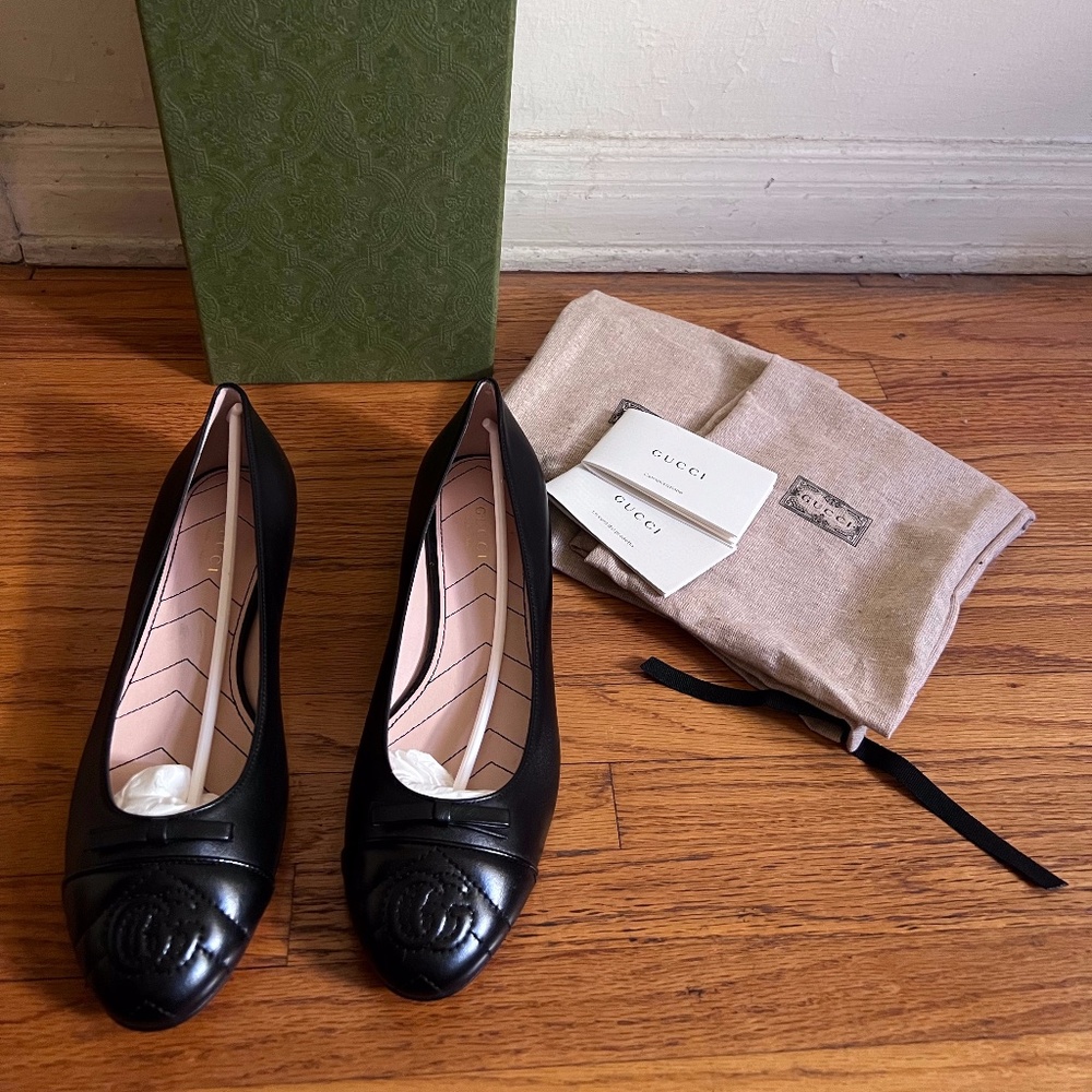 Gucci Napa Charlotte Ballet Shoe